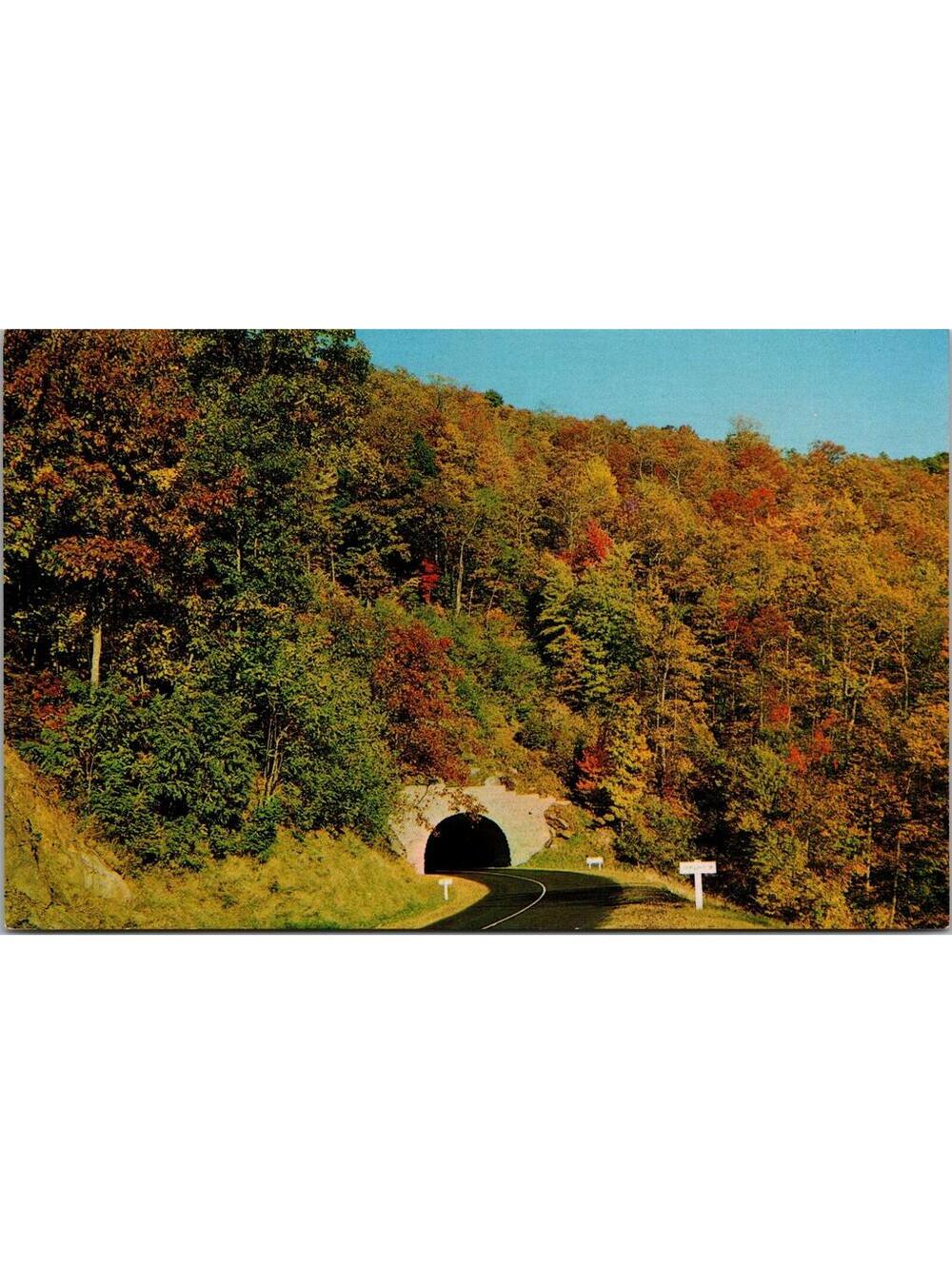 Pine Mountain Tunnel On Blue Ridge Parkway North Carolina Postcard